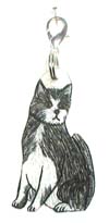 tuxedo cat bookmark